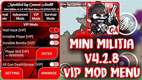 Mini Militia v4.2.8 Dual Any Gun Mod By Gamer Emzy .